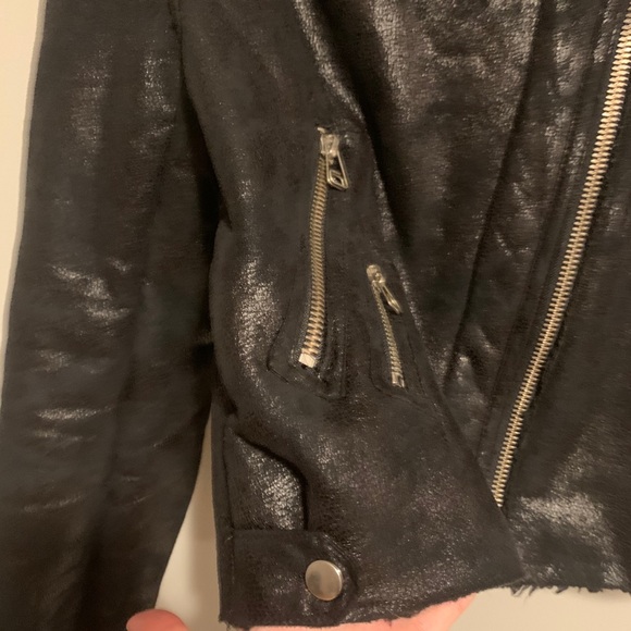 Mango Faux Fur Biker Jacket - Picture 12 of 14